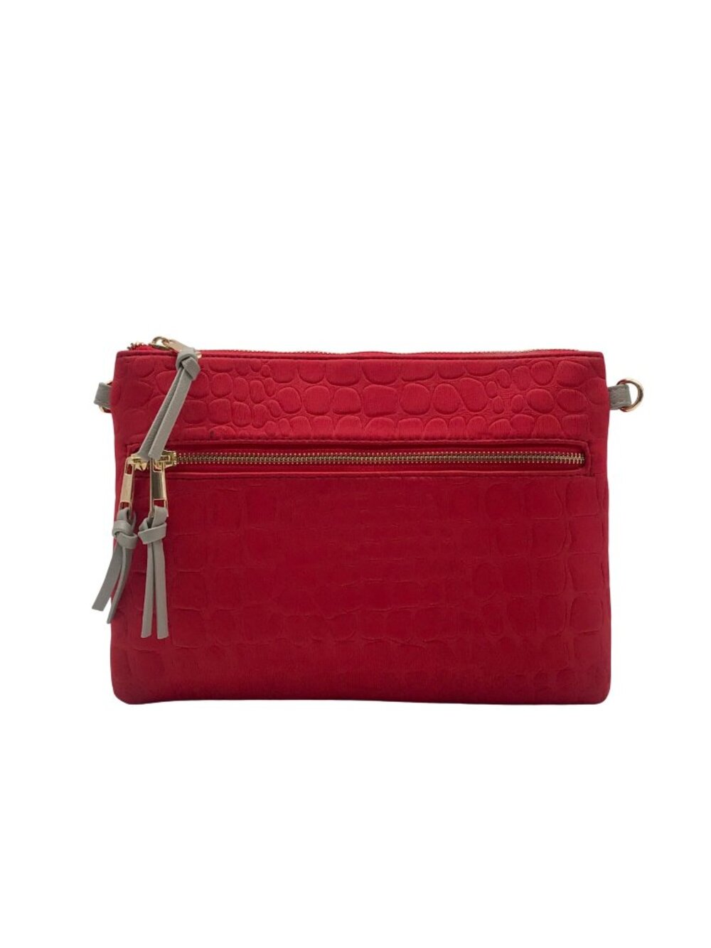 Sondra Roberts Red Fabric Crossbody Bag